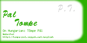 pal tompe business card