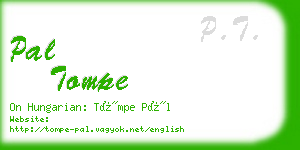 pal tompe business card